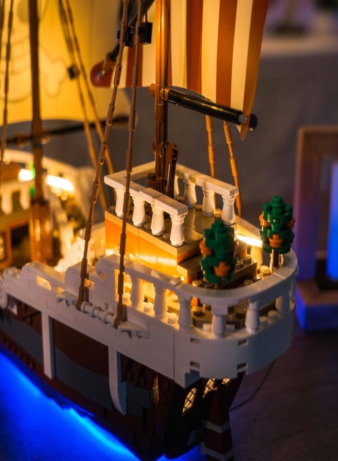 مصباح LED من BrickBling فقط، متوافق مع سفينة القراصنة Going Merry من Lego One Piece 75639 - باستثناء النموذج (إصدار RC) - Image 5